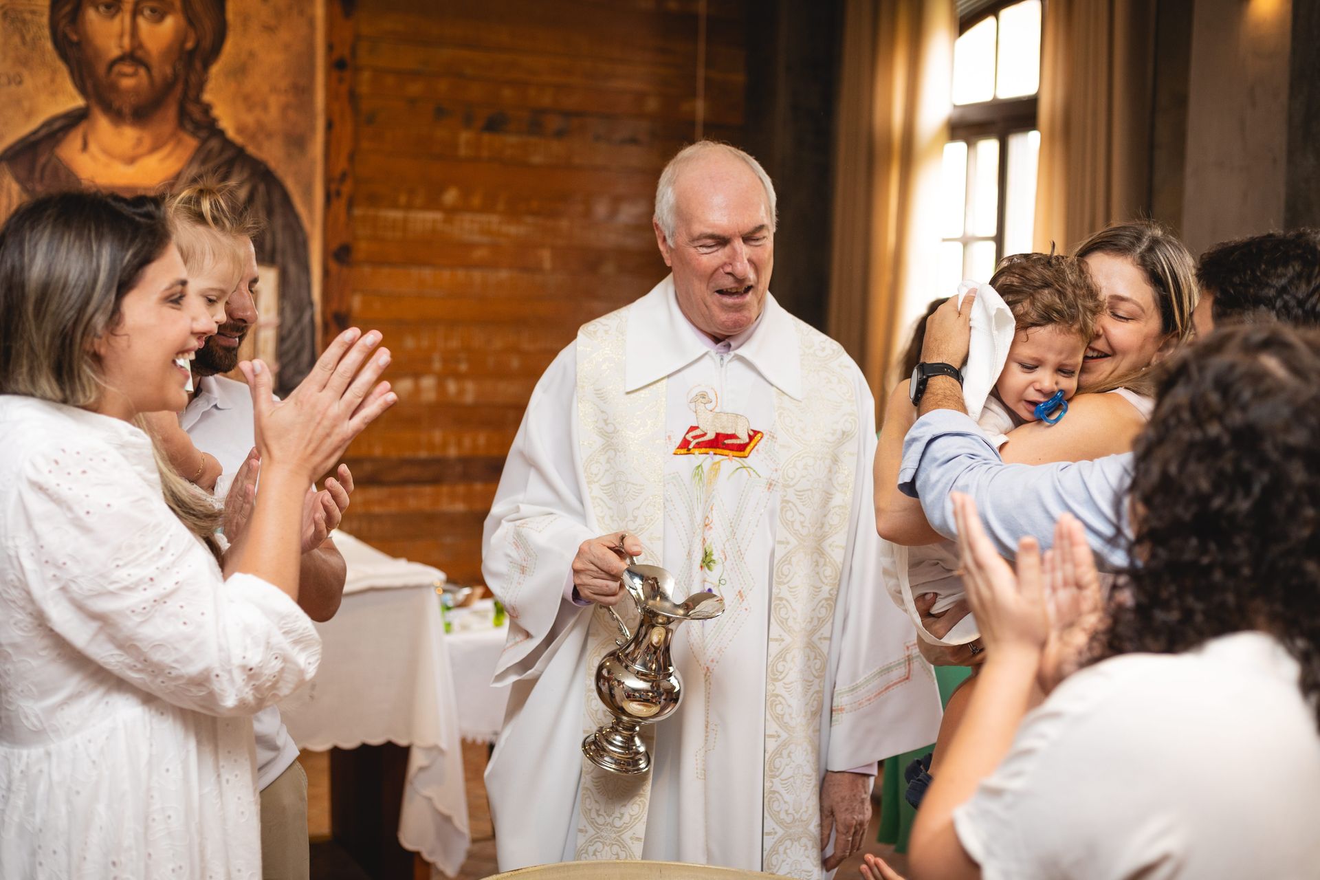 Batizado do Antônio - Mosteiro de Itaici - 2 - 22