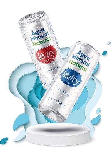 Poty investe em economia circular com água Levity em lata - 2