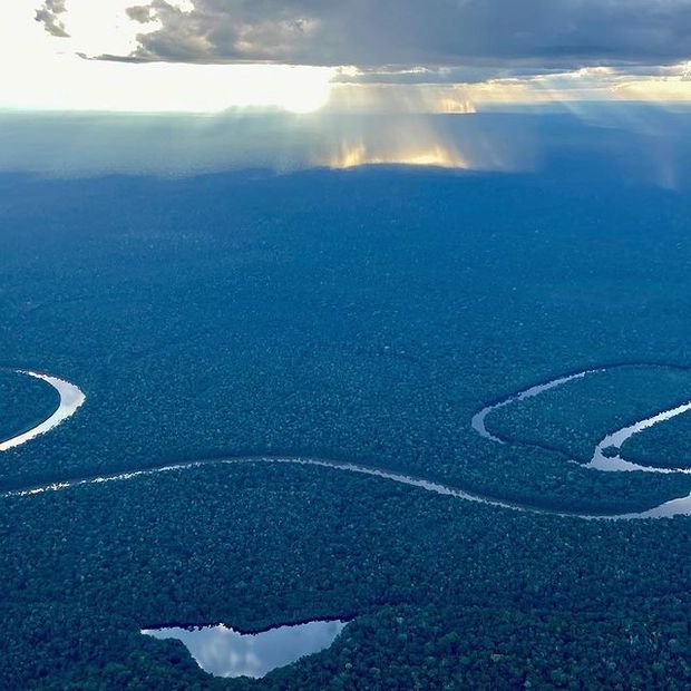 Moments like this one make me want to continue exploring the magic of NATURE on our beloved planet. Pure MAGIC, a sunset reflecting of some tropical rain along MUCUIM RIVER, Amazon, Brazil /moments-like-this-one-make-me-want-to-continue-exploring-the-magic-of-nature-on-our-beloved-planet-pure-magic-a-sunset-reflecting-of-some-tropical-ra