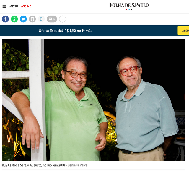 Coluna Ruy Castro - Folha de São Paulo /coluna-ruy-castro-folha-de-sao-paulo