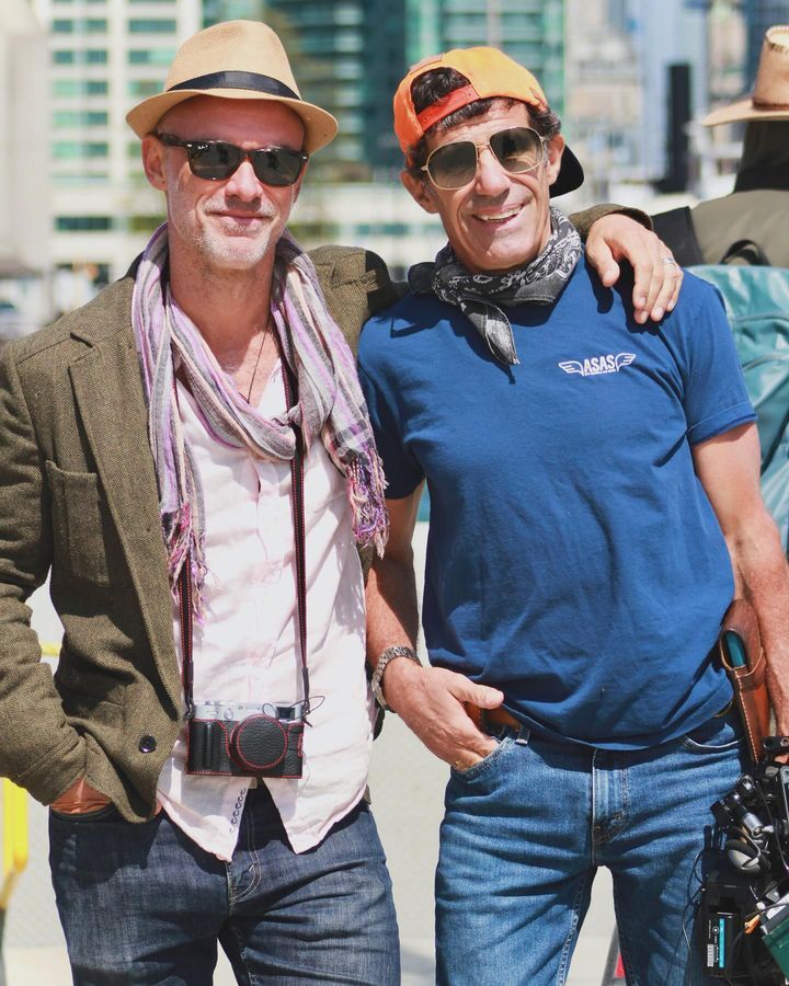 Shooting first season about rail travel. @media.etc.br Great working with my best friend Gustavo Rodrigues as director. Best times with friend and partner - 1