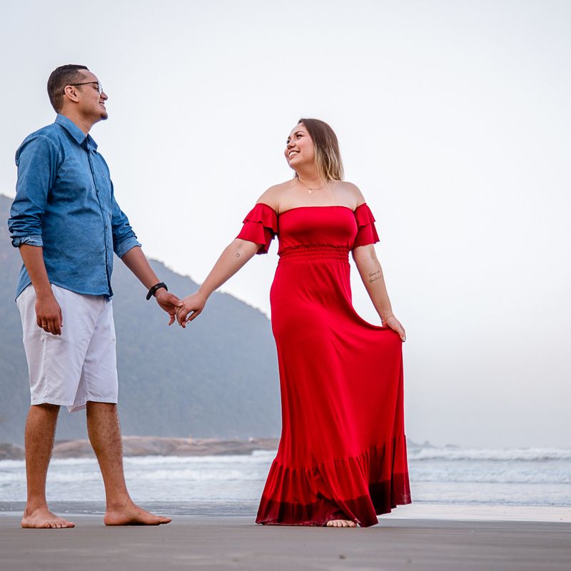 ENSAIO PRÉ-WEDDING NA PRAIA DO IPORANGA | JAQUELINE E GUSTAVO - 2 - 1