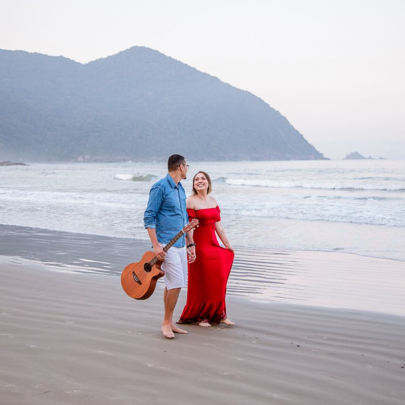 ENSAIO PRÉ-WEDDING NA PRAIA DO IPORANGA | JAQUELINE E GUSTAVO - 2 - 1