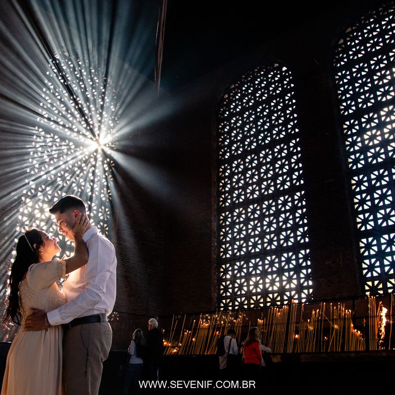 Ensaio Pré-Wedding no Santuário Nacional de Aparecida - Tayná e André - 2 - 1