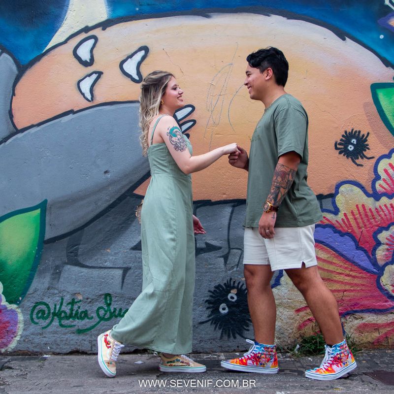 Ensaio Pré-Wedding em São Paulo: Julia e Yugo no Bairro da Liberdade - 2 - 1