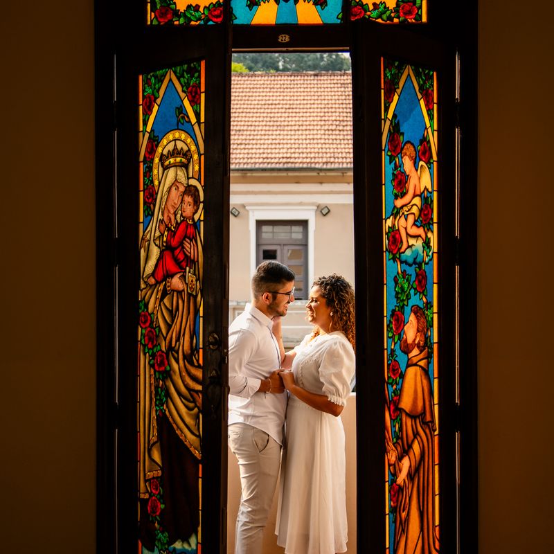 Ensaio Pré-Wedding de Andreza e Matheus no Centro Teresiano de São Roque - 2 - 1